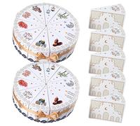 Ciieeo Lot de 30 Boîtes Triangulaires en Papier pour Gâteaux Emballage Coloré pour Fête du Ramadan et Aïd Boîte à Bonbons Élégante pour Mariage Shower et Célébrations du Moyen-Orient