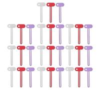 Ciieeo Lot de 30 presse-tubes de dentifrice en métal - Distributeur de tubes de dentifrice avec clé - Idéal pour la maison, l'hôtel ou la salle de bain - Cadeau de pendaison de crémaillère