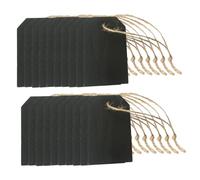 Ciieeo Lot de 32 Mini-étiquettes en Bois Effaçables Recto Verso pour Bouteilles Mariages Et Créatifs