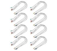 Ciieeo Lot de 32 Pinces de Rechange U en Acier Inoxydable pour Bigoudis Chauffants 2,54 Cm 3,2 Cm 3,81 Cm 4,45 Cm, Clips pour Rouleaux Électriques, Accessoires Coiffure Femmes, Fixation