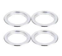 Ciieeo Lot de 4 Anneaux Anti-Morsure en Aluminium 10 CM pour Nichoirs à Oiseaux Protection Métallique Résistante pour Nid D’Oiseaux Accessoires pour Élevage et Incubateur Usage