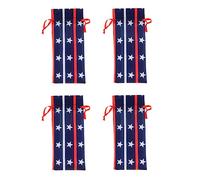 Ciieeo Lot De 4 Bouteilles De Vin pour Le Jour De L'Indépendance Drapeau des États-Unis Décoration De Bouteille De Fête du Memorial Day À Vin Rouge Décorations du