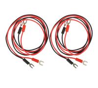 Ciieeo Lot de 4 Câbles de Test en Cuivre Isolé PVC Fils de Terre pour Platine Phonographe 2 Couleurs Accessoires de Connexion pour Équipement Dj et Musique Électronique de Bruit 25