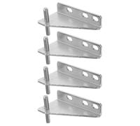 Ciieeo Lot de 4 Charnières Métalliques pour Porte de Congélateur et Réfrigérateur 37 MM Capuchons en Caoutchouc Accessoire de Remplacement Compatible pour Réparation Frigorifique