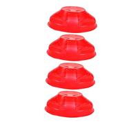 Ciieeo Lot de 4 Couvercles de Protection Anti-Poussière pour Détecteur de Fumée Matériau Solide Couleurs Vives Compatibles Détecteurs Domestiques Bureaux et Commerces