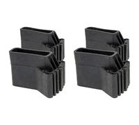 Ciieeo Lot de 4 Embouts Antidérapants en Caoutchouc Noir pour Pieds D’Échelle Protections Solide Compatibles Aluminium Accessoires Indispensables pour Maison Bureau et Entrepôt de