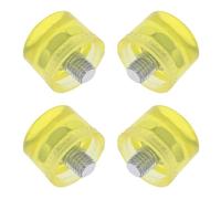 Ciieeo Lot de 4 Embouts de Marteau en Caoutchouc Jaune, Têtes de Maillet de Rechange Antichoc pour Assemblage de Meubles, Résistance et Durabilité Assurées