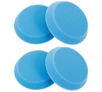 Ciieeo Lot de 4 Éponges de Polissage pour Boules de Bowling, Tampons Ronds en Éponge Bleue, Coussins Réutilisables pour Nettoyage et Réparation des Surfaces, Accessoire Professionnel