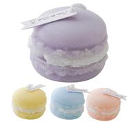 Ciieeo Lot De 4 Mini Bougies Décoratives En Forme De Macaron Bougies Parfumées Forme Unique Pour La Maison Et Le Mariage