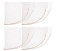 Ciieeo Lot de 4 Pièces Fond de Teint pour Postiche 13x4 Cm en Dentelle Respirante Couleur Brun Foncé, Fermeture Frontale Fabrication de Perruques Diy, Accessoire Léger et Portable
