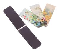 Ciieeo Lot de 4 Pinces à Marque-pages Magnétiques en Papier Motifs Artistiques Vintage, Léger et Compact, pour Étudiants et Amateurs de Lecture, Marque-pages Magnétiques Pratiques