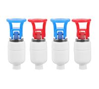 Ciieeo Lot de 4 Robinets Manuels Universels à Filetage Intérieur pour Fontaine à Eau Chaude et Froide, Accessoires Distributeur D'eau, Buse de Sortie Compatible Bouteilles, Usage