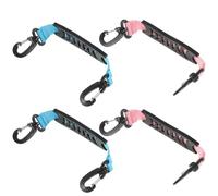 Ciieeo Lot de 4 Sangles de Transport pour Chaussures de Ski et Patins à roulettes Sangles Légères Multifonctionnelles en Nylon Couleurs Rose et Bleu Ciel Accessoire Pratique pour