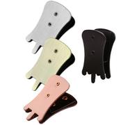 Ciieeo Lot de 4 Sourdines en Métal pour Erhu, Clips Atténuateurs de Son Pratiques, Couleurs Argenté, Noir, Vert Antique et Rouge Antique, Accessoires pour Jouer et Entraînement D’erhu