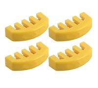 Ciieeo Lot de 4 Sourdines pour Violon en Caoutchouc Jaune, Petite Sourdine Pratique pour Sonore, Accessoires pour Pratique Muette, Protection Rayures, Adaptés aux Violons D'entraînement