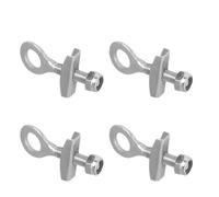 Ciieeo Lot de 4 Tendeurs de Chaîne en Acier Argenté pour Vélo, Design Compact et Résistant à l'usure, Accessoires pour Réparation et Réglage de Chaînes de Vélo