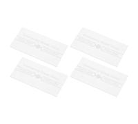 Ciieeo Lot de 4 Vitres de Remplacement en Verre Transparent pour Interrupteur Manuel D'alarme Incendie, Panneau de Sécurité en Verre Brisé, Couvercle Résistant la Chaleur pour Système