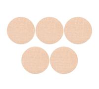 Ciieeo Lot de 5 Abat-jour Diffuseurs Anti-éblouissement pour Plafonnier Led, Diamètre 16 Cm, Tissu Résistant la Chaleur Couleur Café Clair, Protection Oculaire pour Garçon et Filles