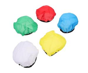Ciieeo Lot de 5 Abat-Jour Ronds en Tissu 7 Pouces Diffuseur de Flash pour Photographie Cache-Lampe Coloré pour Éclairage Doux et Ciblé