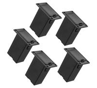 Ciieeo Lot de 5 Boîtiers de Piles 9V pour Micros Actifs de Guitare et Basse Boîtier de Pile en Plastique Noir Support Compatible Guitare Acoustique et Basse Électrique Pièces