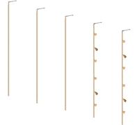 Ciieeo Lot de 5 Pinces à Cheveux Dorées pour Tresses en Alliage Chaînes Décoratives à Pompons, Légères et Élégantes, Accessoires Coiffure pour Fête et Soirée, Convenant à Queue de Cheval