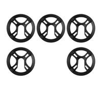 Ciieeo Lot de 5 Protège-Plateaux Vélo 42 Dents 4 Vis en Composite Noir, Protège-chaîne Anti-accrochage pour Transmission Mono-Plateau, Résistant à L’Eau la Boue, Adapté VTT et Vélo