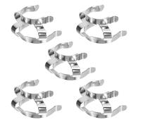 Ciieeo Lot de 5 supports de bécher : Support de laboratoire - standard réglable en acier inoxydable pour verrerie scientifique, idéal pour les expériences de chimie