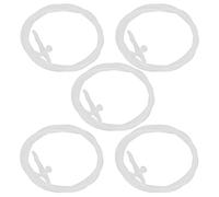 Ciieeo Lot de 5 Tubes D'extension en Plastique 2m pour Buse de Pulvérisation de Mousse Expansive, Rallonge Flexible pour Calfeutrage, Tuyau de Rechange pour Aérosol, Outil de Rénovation