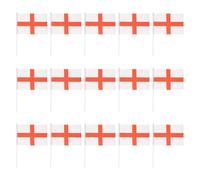 Ciieeo Lot de 50 Drapeaux Portatifs de Pays 14 X 21 Cm sur Bâton Drapeaux D'événement Sportif pour Encouragements Décoration Extérieure Jardin et Terrasse pour Coupe du Monde