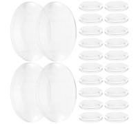Ciieeo Lot de 50 Lentilles Optiques Convexes Transparentes en Acrylique pour Enseignement, Expériences de Physique, Outils Pédagogiques Précis et Multiples Usages