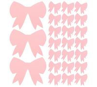 Ciieeo Lot de 50 marque-places à nœud rose, 12 x 9,2 cm, vierges, pour mariage, baby shower, fête d'anniversaire, décoration de table