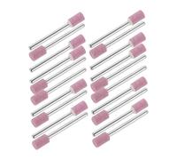 Ciieeo Lot de 50 Meules Abrasives Cylindriques pour Outils Rotatifs, 3x6 Mm, Pierre Abrasive Montée Rose, Accessoires de Ponçage Précis pour Sculpture et Polissage Professionnel