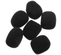 Ciieeo Lot de 6 Bonnettes Pare-vent en Mousse pour Microphone sans Fil, Mini Housse Anti-vent 25x20x6mm, Protection Poussière et Débris, Accessoires pour Micro-cravate et Casque, Usage