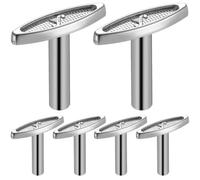 Ciieeo Lot de 6 Clés de Remontage Métalliques Argentées pour Boîte à Musique, Accessoires DIY Finition Soignée et Grande Durabilité, pour Réparation D'horloge