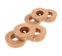 Ciieeo Lot de 6 Couvercles en Liège avec Trou Central 3 Cm pour Vases Hydroponiques Transparents, Bouchons en Bois pour Propagation de Plantes, Micro-Paysage et Terrariums Décoratifs