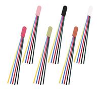 Ciieeo Lot de 6 Marque-pages en Cuir Pu pour Lecture Biblique, Rubans Colorés Polyvalents, Signets pour Organisation de Bible, Accessoires Pratiques pour Études Bibliques et Présents