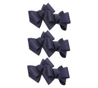 Ciieeo Lot de 6 Patchs Amovibles en Tissu Côtelé Bleu Marine, Breloques Nœud pour Chaussures et Baskets, Décoration Polyvalente pour Chaussures, Vêtements et Accessoires Féminins