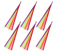 Ciieeo Lot de 6 Rubans de Danse pour Enfants : Rubans de Gymnastique Arc-en-Ciel, banderoles colorées pour Ballet, Gymnastique Rythmique