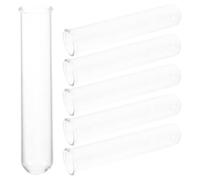 Ciieeo Lot de 6 Tubes Hydroponiques en Verre 15 ML pour Propagation de Plantes, Mini Vases Transparents Tubulaires Décoratifs, Pots de Fleurs Adaptés Bureau et Petits Espaces