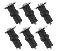Ciieeo Lot de 6 Vis de Fixation en Acier Inoxydable Joint en Caoutchouc 18Mm pour Abattant de Toilette Boulons de Siège de Toilette Robustes Compatibles Bois Métal et Plastique