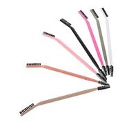 Ciieeo Lot de 7 Pinceaux à Sourcils et Cils Double Embout, Peigne Spirale Séparateur de Cils, Brosse Estompeur Douce, Coloris Variés pour Maquillage Yeux Précis et Voyage