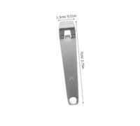 Ciieeo Lot de 8 décapsuleurs en acier inoxydable pour liquide buccal - Mini décapants pour bouteilles de médicaments et de boissons - Outil léger et portable pour infirmières, pharmacies
