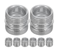 Ciieeo Lot de 8 Écrous de Connexion Métalliques pour Rayonnage Industriel, Connecteur Double Tête Filetage 23,2 Mm X 22 Mm X 1,5 Mm, Réparation et Assemblage Étagères Garage et Entrepôt