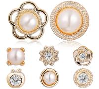 Ciieeo Lot de 8 Épingles Magnétiques pour Hijab sans Couture Boutons Décoratifs et Sécurisés pour Voile Jupe et Blouse Fixation sans Perçage Usage Polyvalent pour Vêtements Féminins