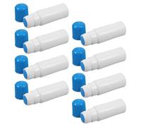 Ciieeo Lot de 8 Flacons Applicateurs Réutilisables 30 Ml en Plastique Transparent Tête Éponge Souple et Bouchon Bleu, Distributeurs Précis pour Liquide, Colle, Liniments et Soins, Usage