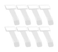 Ciieeo Lot de 8 Porte-tickets de Pare-brise Transparents en Plastique, Clips Adhésifs sans Résidu, Support pour Permis de Stationnement et Laissez-passer, Adapté pour Vitre de Voiture,