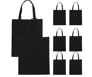 Ciieeo Lot de 8 Sacs fourre-Tout en Toile - Sacs à Main Vierges réutilisables et Polyvalents pour Faire Les Courses, Personnaliser avec des transferts Thermiques et créer des Cadeaux - Pochettes
