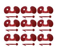 Ciieeo Lunettes Anti-Picage pour Poulets en Plastique Rouge Lot de 100 Protection Compacte pour Élevage en Plein Air et Poules Pondeuses Couleur Aléatoire