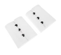 Ciieeo Manchettes Blanches Fausses Manches Poignet Chic en Coton Peau Douce à Changer Rapidement pour Femmes Tenue Quotidienne Bouton Cœur