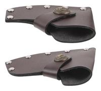 Ciieeo Manchon de Protection pour Petite Hache 2pcs en Cuir Portable, Housse de Protection Pratique pour Accessoires de Camping Extérieure Fête des Pères Couleur Couleur Aléatoire